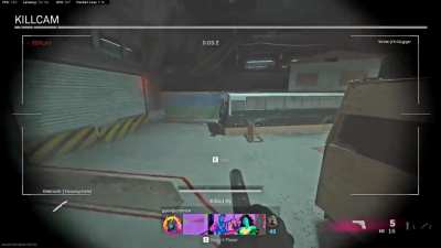 I got double-bounce throwing knife killed.