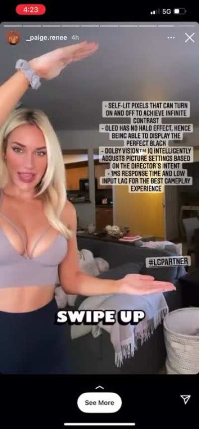 Paige Spiranac&rsquo;s top putting in overtime hours