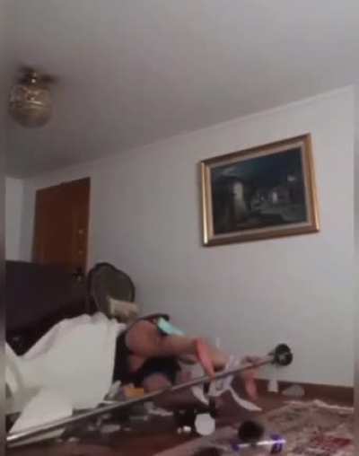 Showing mom her moves