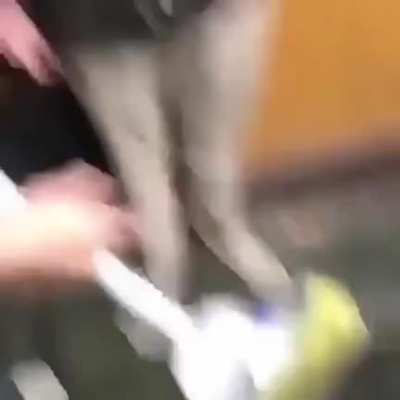 "Wet floor shot"