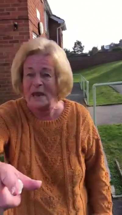 This elderly couple started kicking off because a toddler walked past their block of flats, then started to get physical when confronted about it