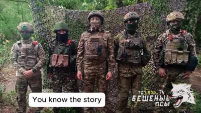 RU pov: members of the 74th GMRB "Mad Dogs" thanking members of a Roblox clan who fight under their name (eng subtitles)