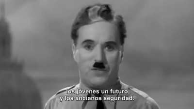 'El gran dictador', primera película hablada de Charles Chaplin. Hay discursos que nunca pasarán de moda. Hoy más que nunca: #SOSCuba #CubaEsUnaDictadura #CubaNoEstaSola