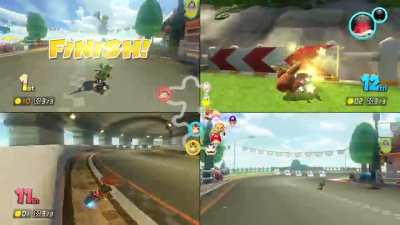 When you decide to play 200cc with your friends.