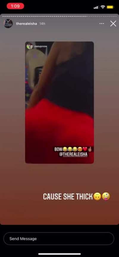 Damn she getting thicker😍