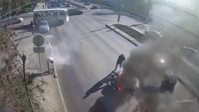 I guess that's why a fire extinguisher is mandatory in Russia