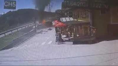 lost control and burned