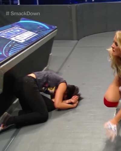 Bayley&rsquo;s thong getting exposed a bit