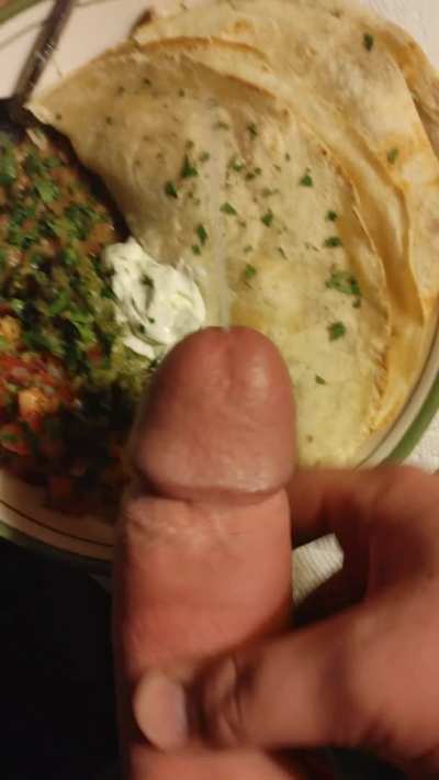 This Chicken quesadilla plate I had for dinner