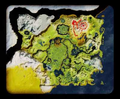 I found a full size pic of the BOTW map, so I hand-painted it in Photoshop and made a day-to-night "timelapse" in Blender!
