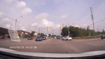 Watch me scream like a little girl as this idiot forgets there are other cars on the road.
