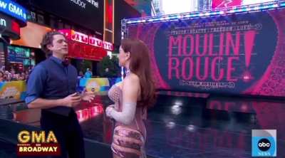 GMA performance of  &lsquo;Your Song&rsquo; with Aaron Tveit in Times Square | August 2024