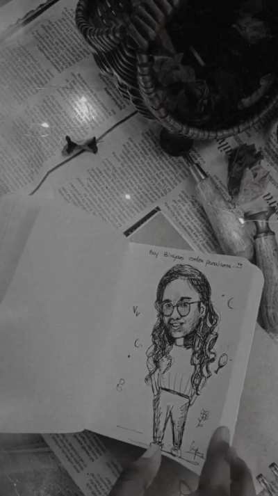 Quick scribbles of my college mates I did during class time(2023)