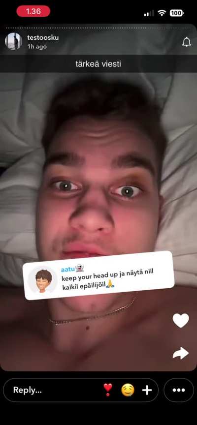 testoosku myöntää ahdistelun