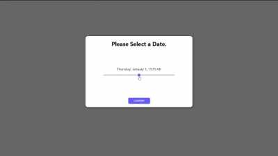 Compact yet versatile date selector
