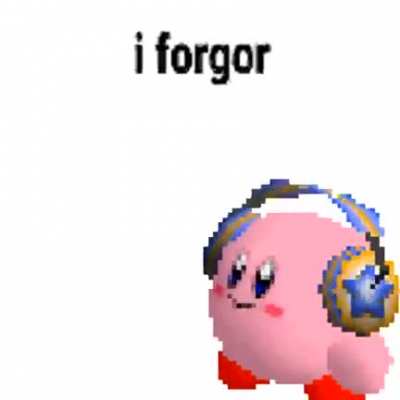 Kirby forgor 💀 (Cant find original artist)