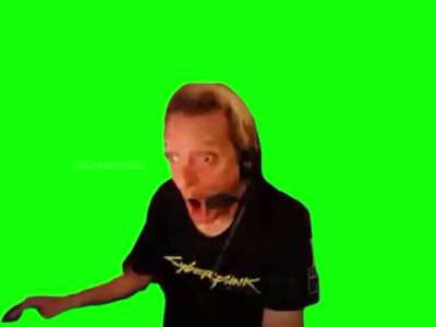 [MEME TEMPLATE] Michael Does Life screaming "OH NO!" Green Screen