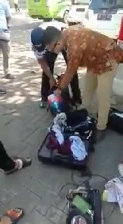 Family caught stealing things from hotel