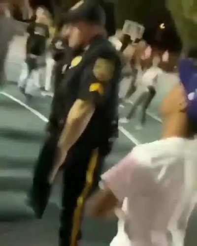 Dancing with cop