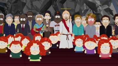 Kyle’s notorious “Episode 201” speech, which aired completely bleeped out, uncensored.