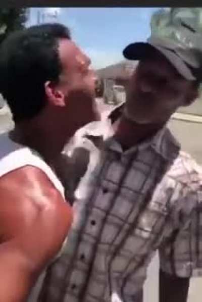 Yelling in the street