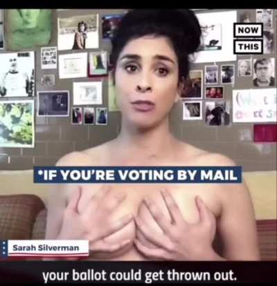 It&rsquo;s a patriotic duty to cum all over Sarah Silverman&rsquo;s tits