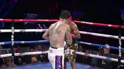 George "Ferocious" Kambosos stings Mickey Bey in round 10