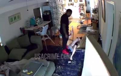 Guy beats woman