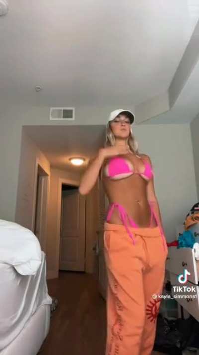 Bikini sweatpant combo