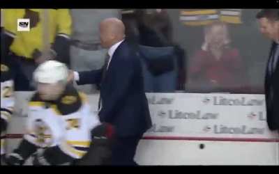 Jim Montgomery reaction after Bruins win in OT despite being outshot 57-20