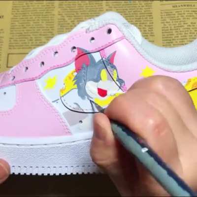Tom &amp;amp; Jerry inspired Air Force 1 🧀🐭