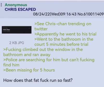 Chris chan escape