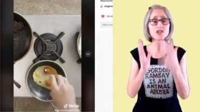 that vegan teacher getting triggered by GR again
