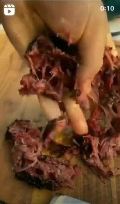 That meat squish...