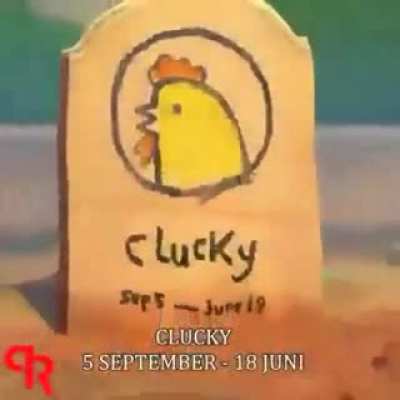 RIP Clucky, the chicken😢