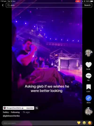 Hailey and Onye to Gleb : do you ever wish you were better looking?