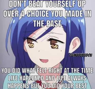 Don&rsquo;t let your past decisions haunt you. Everything will be alright soon :) Voice over done by me and meme made by @mafubeidou on Instagram!