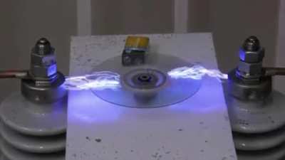 CD Erase By Electrical Current