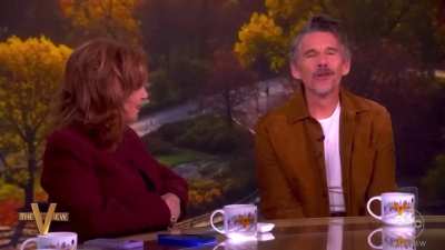 Actor Ethan Hawke on Donald Trump demanding to be paid $230M from US taxpayers: &ldquo;Is anybody here old enough to remember when Jimmy Carter gave up his family farm to make sure he didn&rsquo;t have conflict of interest? It&rsquo;s called integrity and it&rsquo;s starting to 