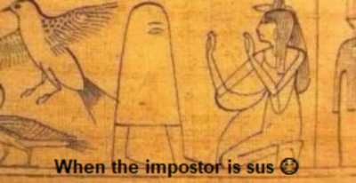 Amogus in Ancient Egypt OMG 😱😱😱