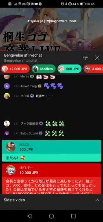 Chat during Coco's graduation stream: "I am speed".