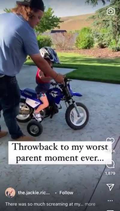 Don’t trust a kid to know when to let off the handle