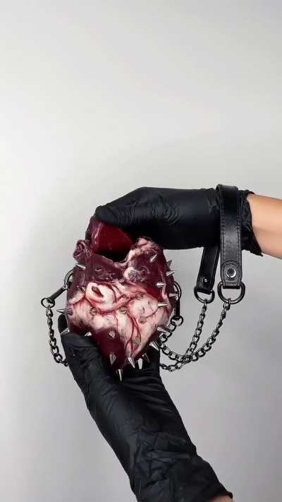 Anatomically accurate heart purse