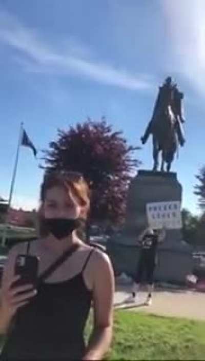 Confronting peaceful protesters the wrong way