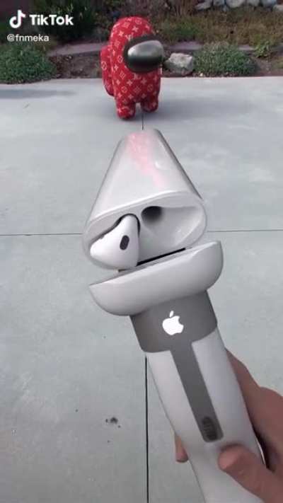 Blursed airpod shotgun