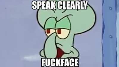 😭 nooo spongebob pls english isn't my first language 😭