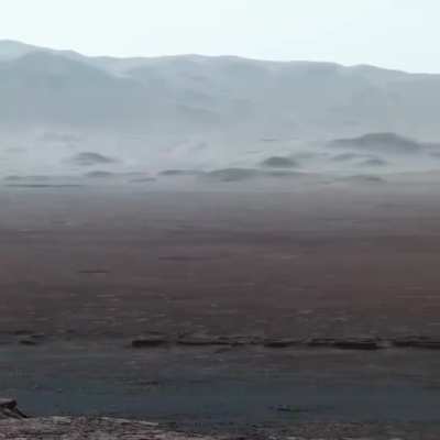 The surface of Mars, captured by the Curiosity rover.