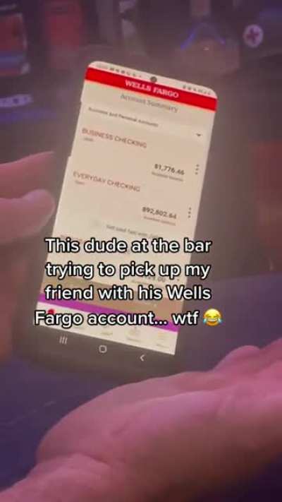 to pick up a pretty lady at a bar.
