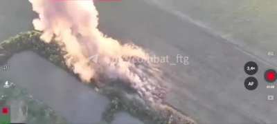 A Ukrainian FPV drone takes out a russian BM-21 &ldquo;Grad&rdquo; MLRS near the Kharkiv region