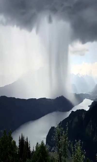 A microburst at Millstatt in Austria
